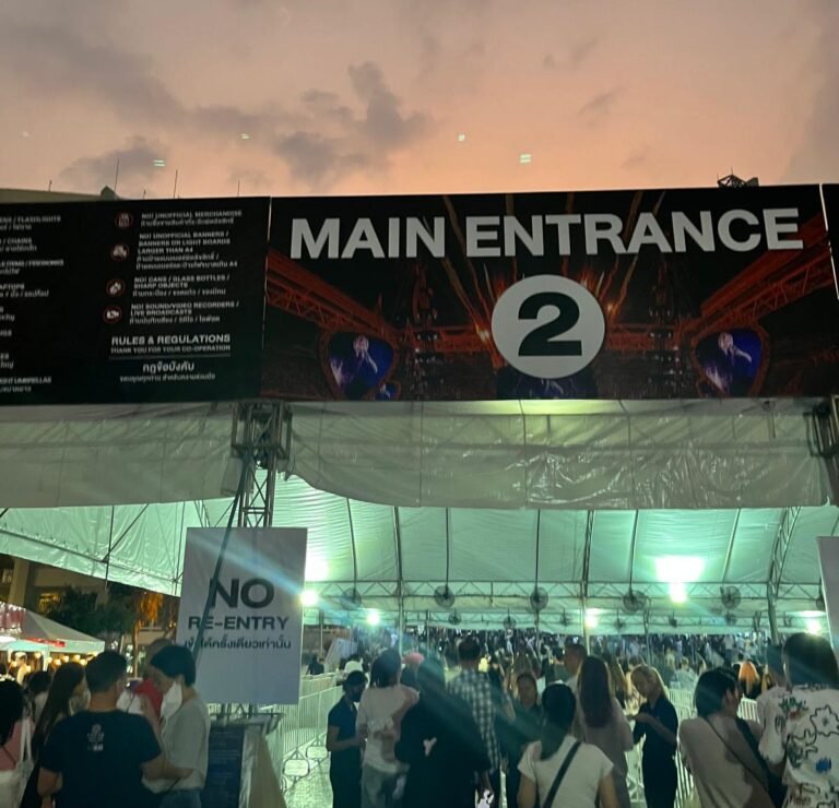 Ed Sheeran Concert in Bangkok Thailand Security Check at Rajamangala Stadium